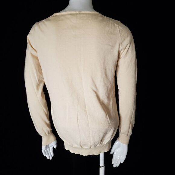 J. Crew Cream V-Neck Sweater (S) - Picture 4 of 5